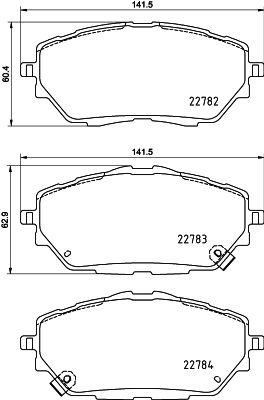 8DB355037761 HELLA Комплект тормозных колодок, дисковый тормоз