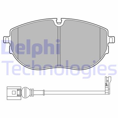 LP3652 DELPHI Комплект тормозных колодок, дисковый тормоз