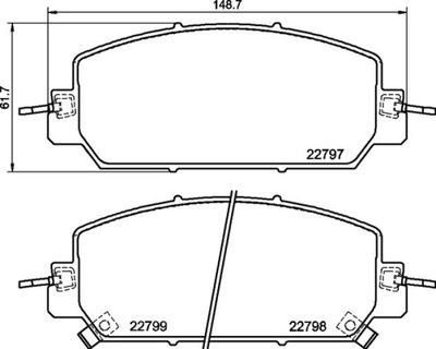 P28098 BREMBO Комплект тормозных колодок, дисковый тормоз