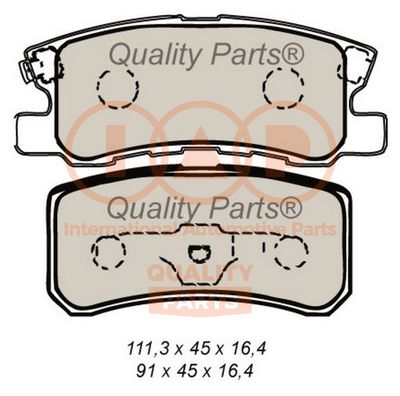 70412027 IAP QUALITY PARTS Комплект тормозных колодок, дисковый тормоз