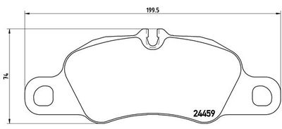 P65018 BREMBO Комплект тормозных колодок, дисковый тормоз