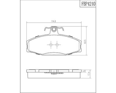 FBP4240 FI.BA Комплект тормозных колодок, дисковый тормоз