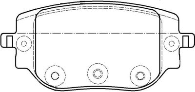 196500 KAWE Комплект тормозных колодок, дисковый тормоз