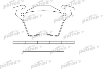 PBP1305 PATRON Комплект тормозных колодок, дисковый тормоз