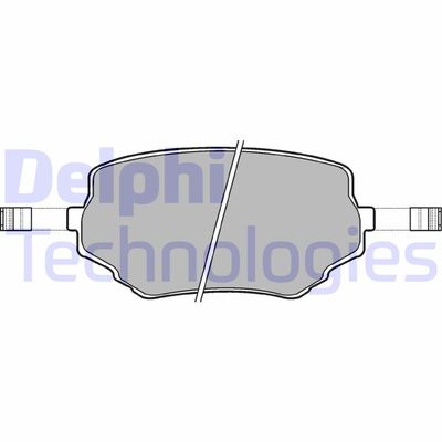 LP1015 DELPHI Комплект тормозных колодок, дисковый тормоз