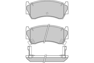 120721 E.T.F. Комплект тормозных колодок, дисковый тормоз