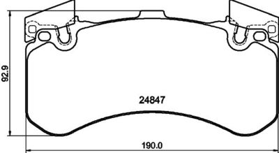 MDB3187 MINTEX Комплект тормозных колодок, дисковый тормоз