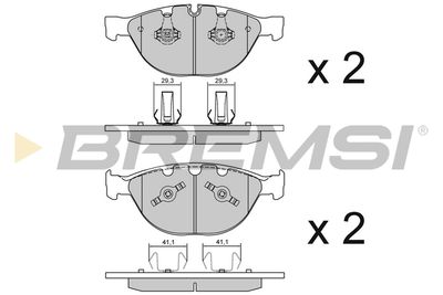 BP3095 BREMSI Комплект тормозных колодок, дисковый тормоз