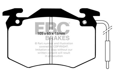 DP3546C EBC Brakes Комплект тормозных колодок, дисковый тормоз