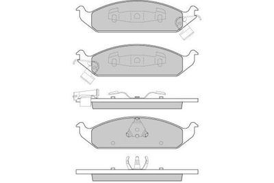120837 E.T.F. Комплект тормозных колодок, дисковый тормоз