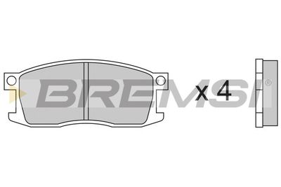BP2190 BREMSI Комплект тормозных колодок, дисковый тормоз