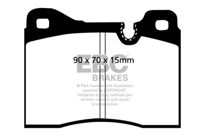 DP282 EBC Brakes Комплект тормозных колодок, дисковый тормоз