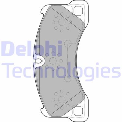 LP2117 DELPHI Комплект тормозных колодок, дисковый тормоз