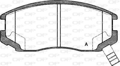 BPA035722 OPEN PARTS Комплект тормозных колодок, дисковый тормоз