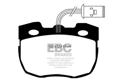 DP814 EBC Brakes Комплект тормозных колодок, дисковый тормоз