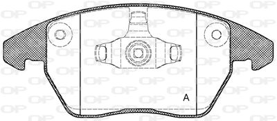 BPA103010 OPEN PARTS Комплект тормозных колодок, дисковый тормоз