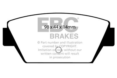 DP2576 EBC Brakes Комплект тормозных колодок, дисковый тормоз
