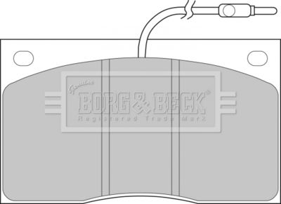 BBP1065 BORG & BECK Комплект тормозных колодок, дисковый тормоз
