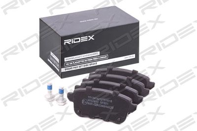 402B1141 RIDEX Комплект тормозных колодок, дисковый тормоз