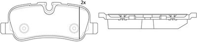 FP7406 FIT Комплект тормозных колодок, дисковый тормоз