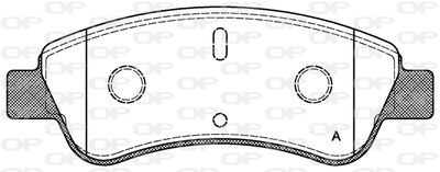 BPA084010 OPEN PARTS Комплект тормозных колодок, дисковый тормоз