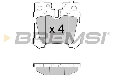 BP3463 BREMSI Комплект тормозных колодок, дисковый тормоз