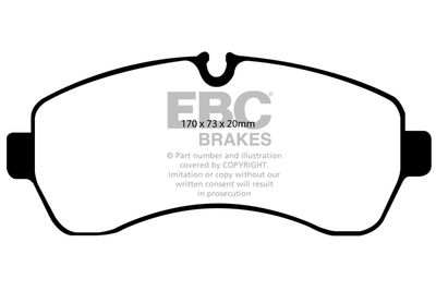 DP1928 EBC Brakes Комплект тормозных колодок, дисковый тормоз