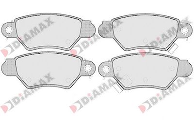 N09114 DIAMAX Комплект тормозных колодок, дисковый тормоз