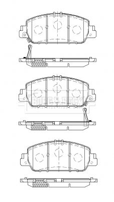 BBP2533 BORG & BECK Комплект тормозных колодок, дисковый тормоз