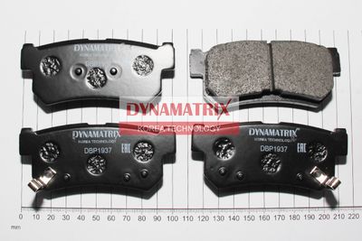 DBP1937 DYNAMATRIX Комплект тормозных колодок, дисковый тормоз
