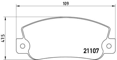 P23032 BREMBO Комплект тормозных колодок, дисковый тормоз