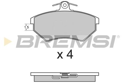 BP2641 BREMSI Комплект тормозных колодок, дисковый тормоз