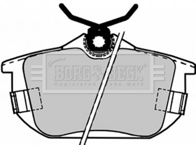 BBP1488 BORG & BECK Комплект тормозных колодок, дисковый тормоз