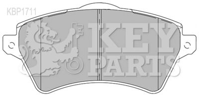 KBP1711 KEY PARTS Комплект тормозных колодок, дисковый тормоз