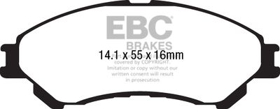DPX2217 EBC Brakes Комплект тормозных колодок, дисковый тормоз