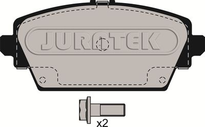 JCP1580 JURATEK Комплект тормозных колодок, дисковый тормоз