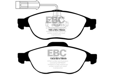 DP41153R EBC Brakes Комплект тормозных колодок, дисковый тормоз