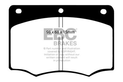 DP3296C EBC Brakes Комплект тормозных колодок, дисковый тормоз