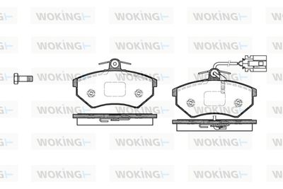 P034382 WOKING Комплект тормозных колодок, дисковый тормоз