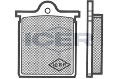 180119 ICER Комплект тормозных колодок, дисковый тормоз