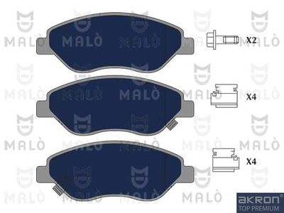 1051337 AKRON-MALÒ Комплект тормозных колодок, дисковый тормоз