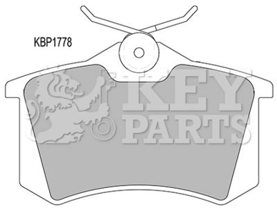 KBP1778 KEY PARTS Комплект тормозных колодок, дисковый тормоз