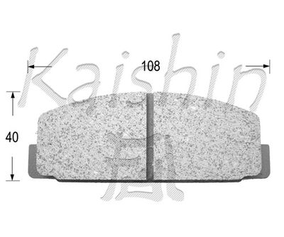 FK3027 KAISHIN Комплект тормозных колодок, дисковый тормоз