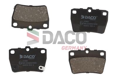 323908 DACO Germany Комплект тормозных колодок, дисковый тормоз