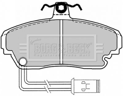 BBP1128 BORG & BECK Комплект тормозных колодок, дисковый тормоз