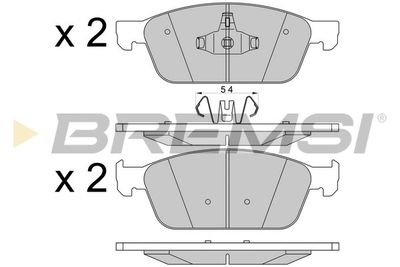 BP3546 BREMSI Комплект тормозных колодок, дисковый тормоз