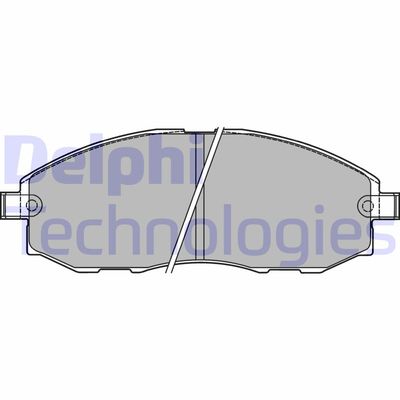 LP1434 DELPHI Комплект тормозных колодок, дисковый тормоз