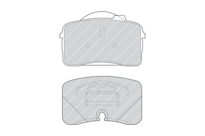 FDB855 FERODO Комплект тормозных колодок, дисковый тормоз