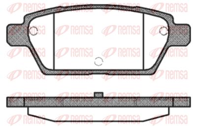 119510 REMSA Комплект тормозных колодок, дисковый тормоз