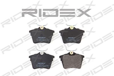 402B0128 RIDEX Комплект тормозных колодок, дисковый тормоз